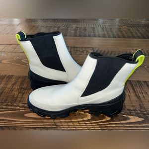 Sorel Ankle Boots in White and Black
